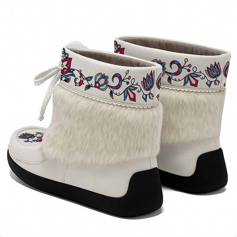 Northern Ember Leather MocLux Ankle with Fur