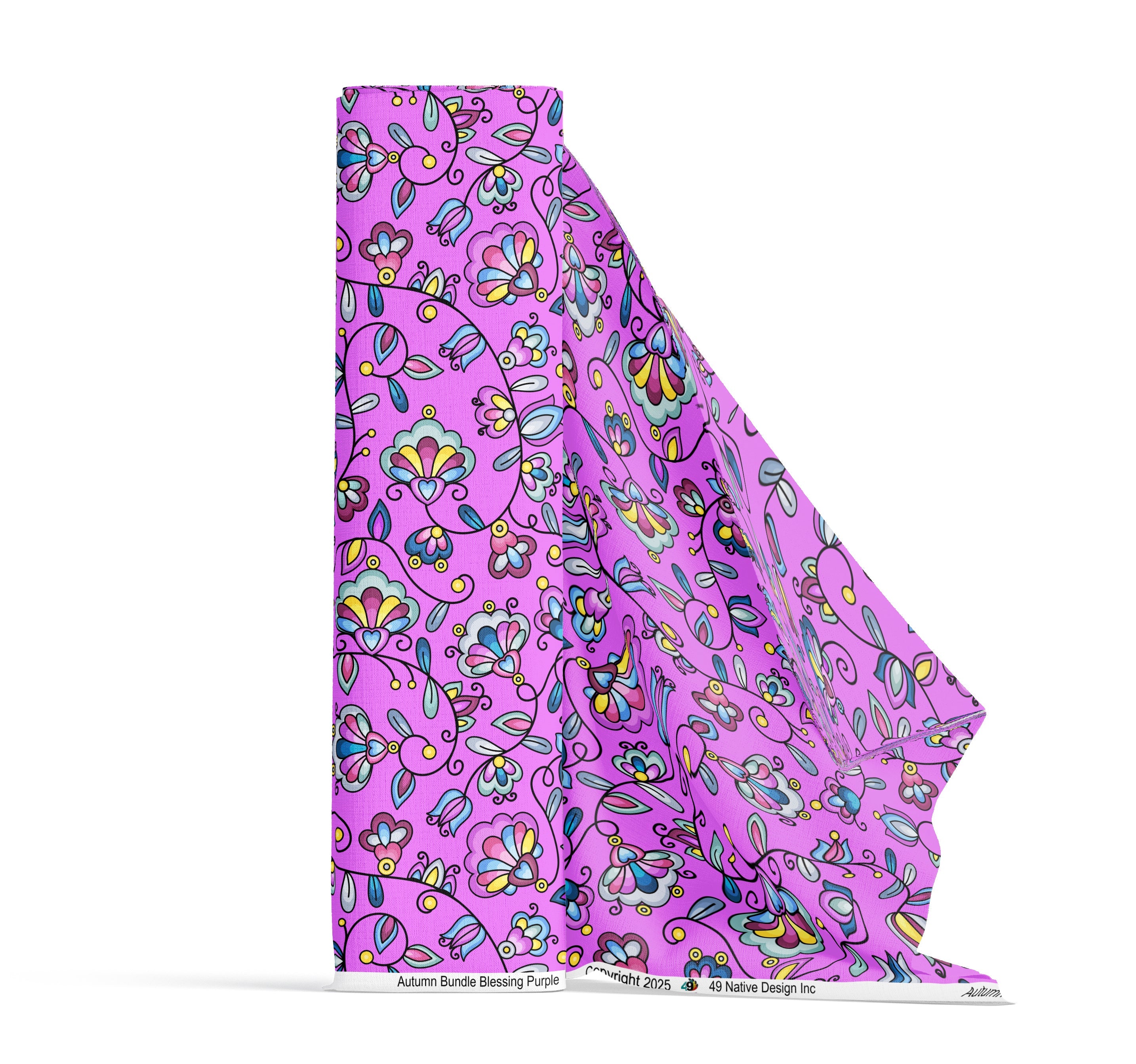 Autumn Bundle Blessing Purple Cotton Poplin