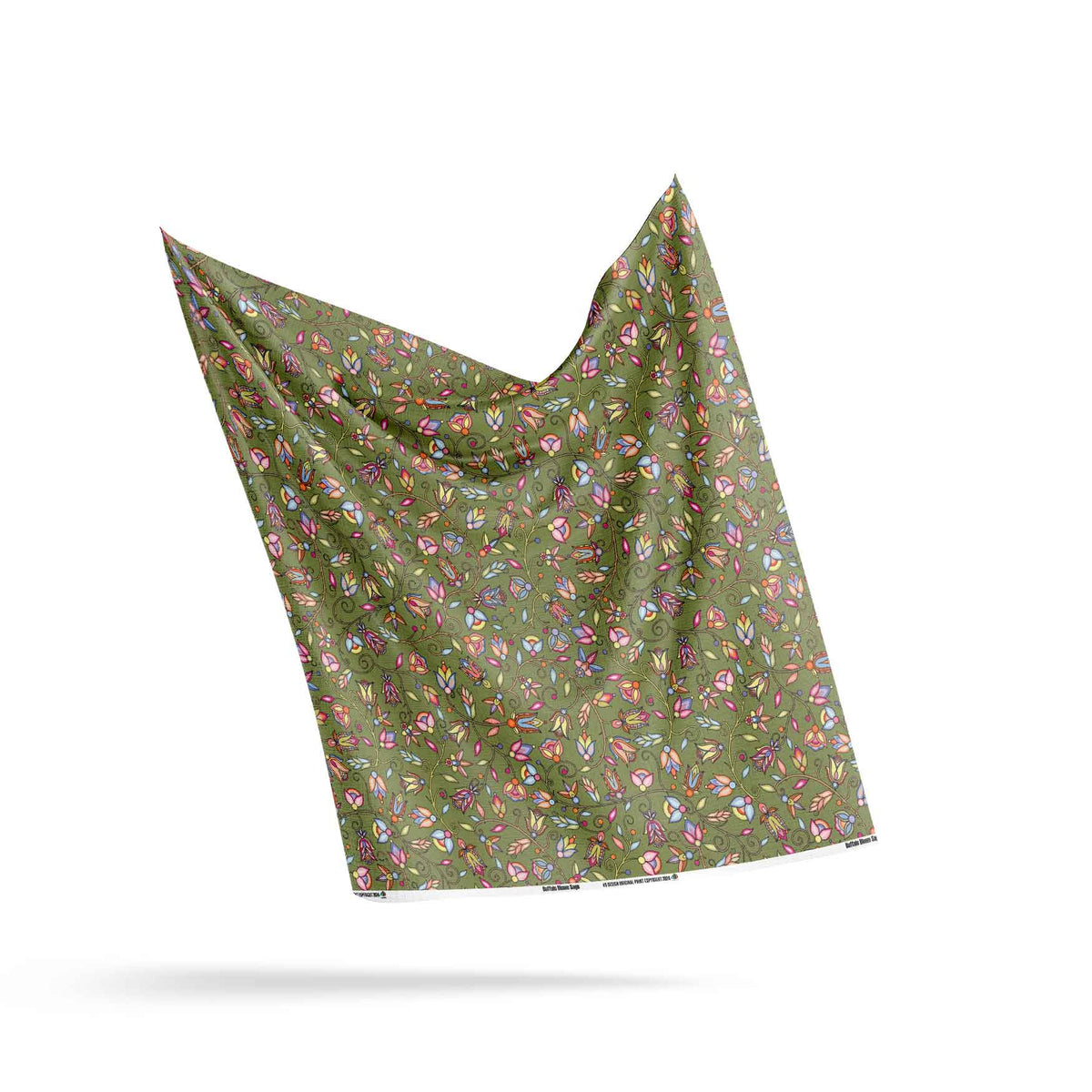 Buffalo Bloom Sage Cotton Fabric