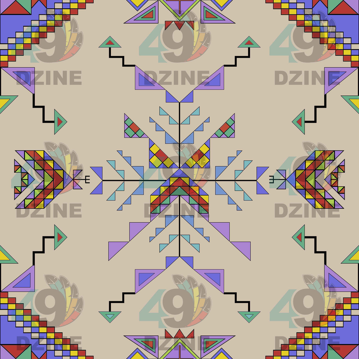 Buffalo Jump Hide Cotton Fabric