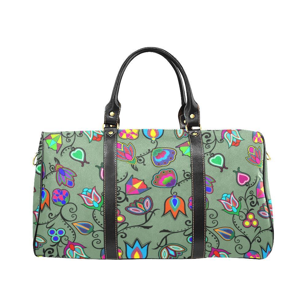 Indigenous Paisley - Dark Sea New Waterproof Travel Bag/Large (Model 1639)