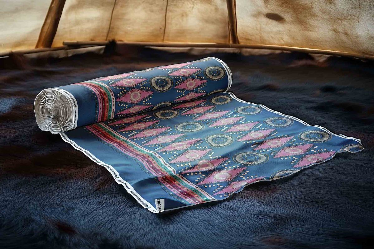Elk Tooth Honour Blue Cotton Poplin