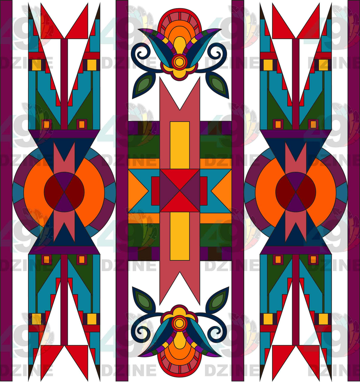 Sacred Path Geometric Element 52 Transfer (Various Sizes)