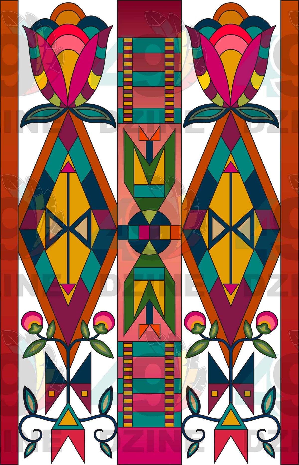 Spirit Journey Geometric Element 10 Transfer (Various Sizes)