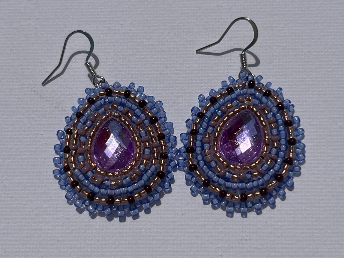 Brandon Swain Novlesky Pink Teardrop Earrings