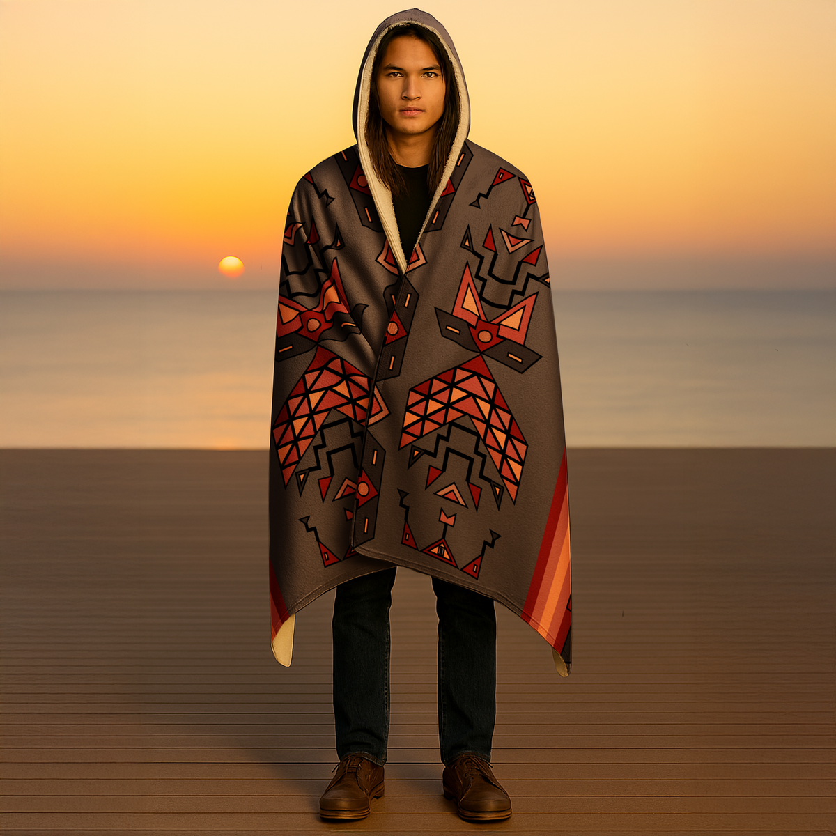 Cinder Guardian Hooded Blanket