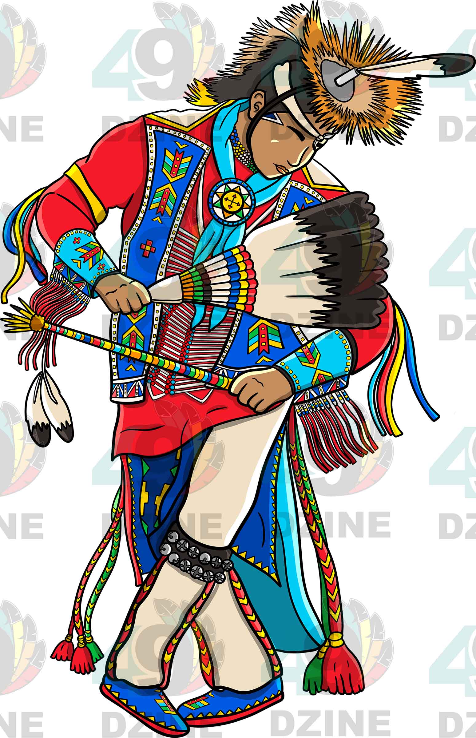 Straight Dancer Men 1 Transfer (Various Sizes)