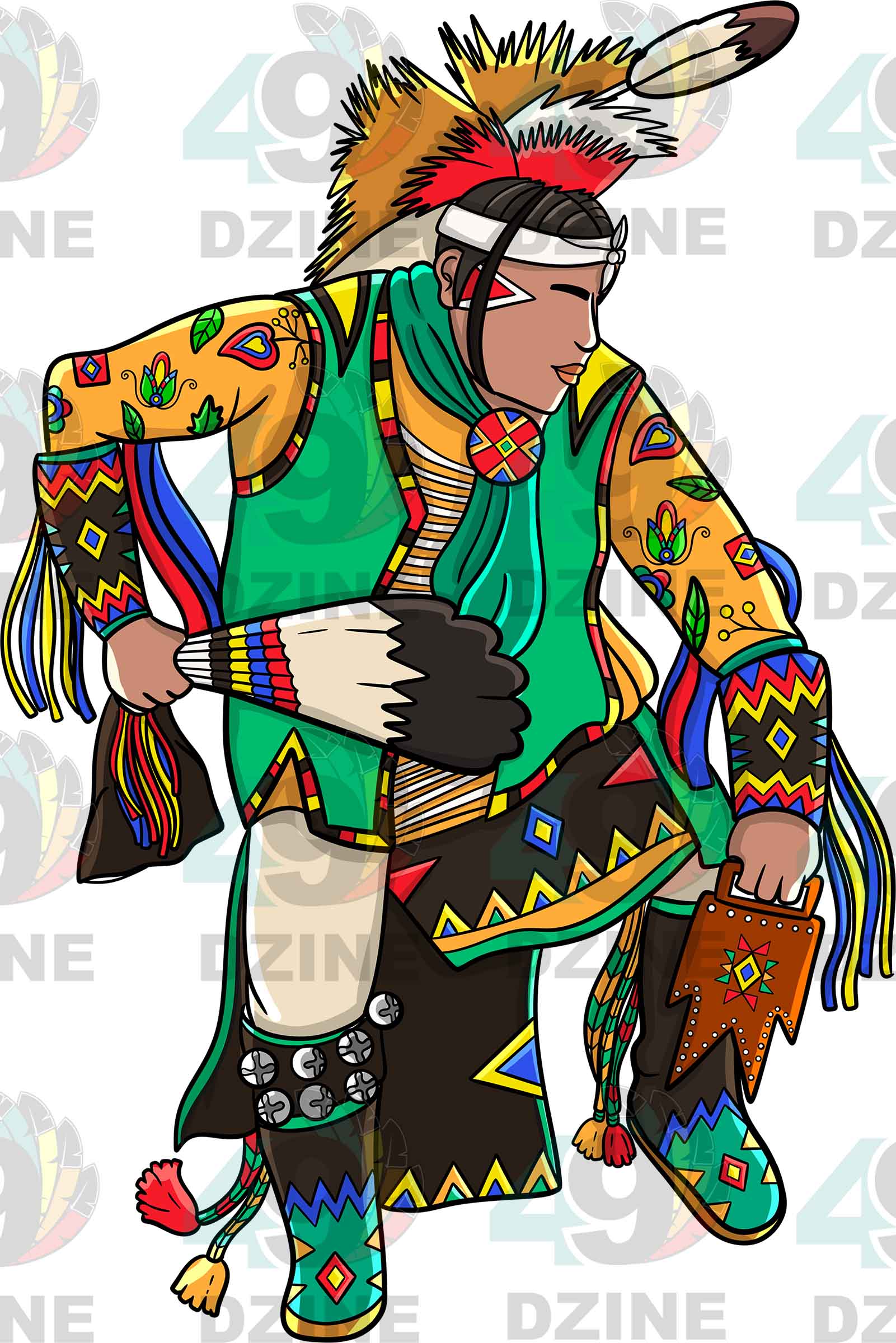 Straight Dancer Men 3 Transfer (Various Sizes)