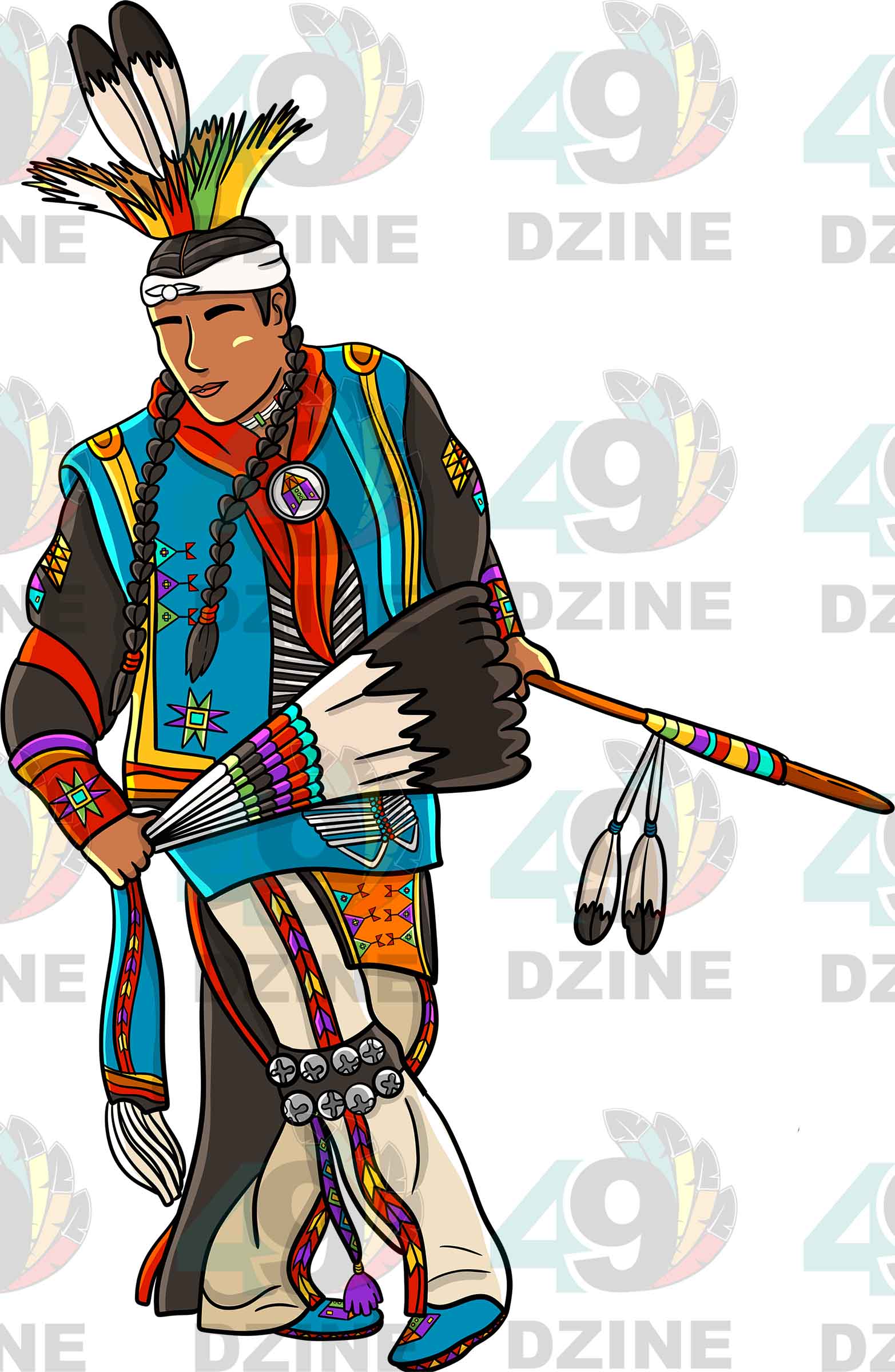 Straight Dancer Men 4 Transfer (Various Sizes)