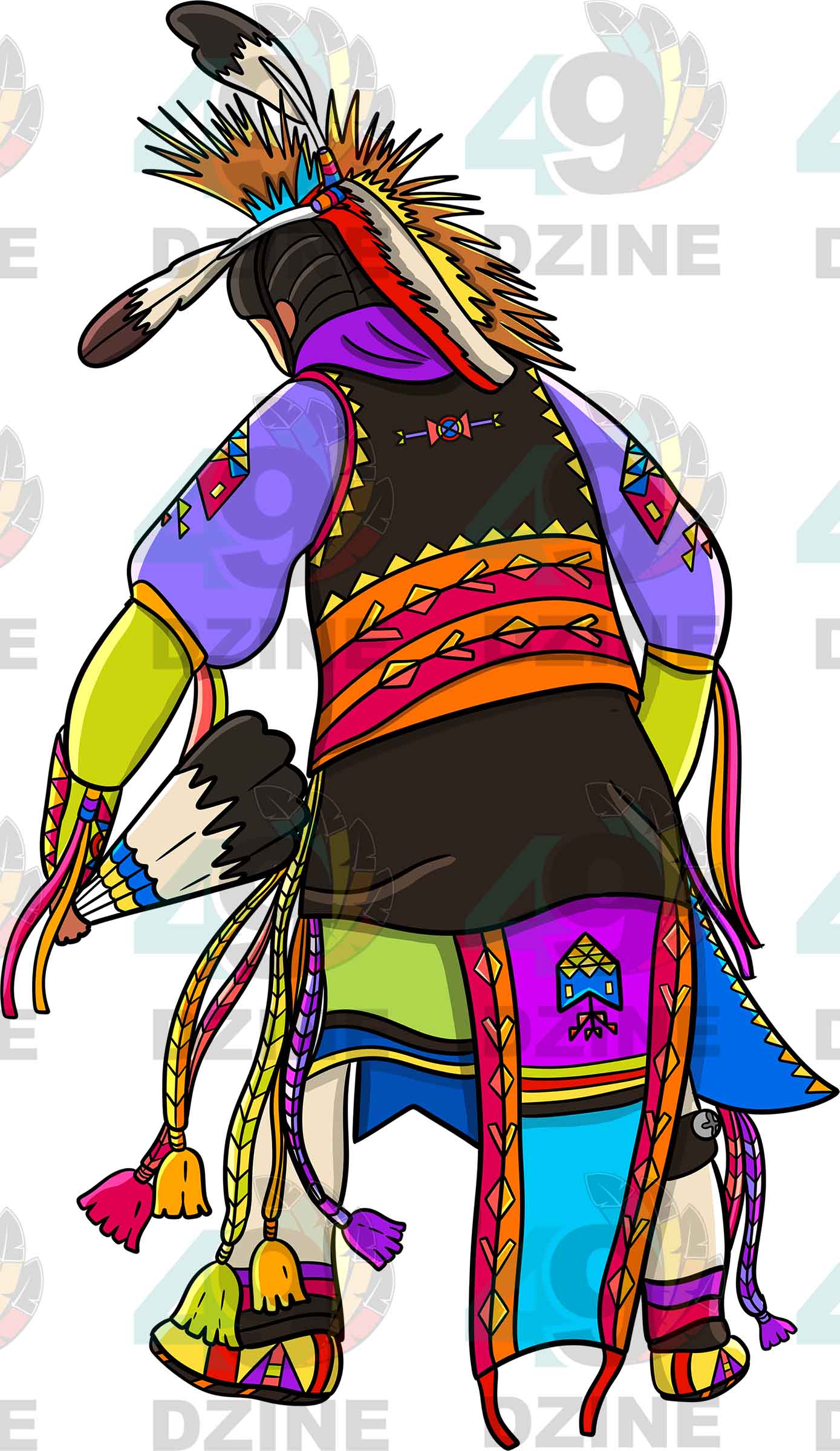 Straight Dancer Men 5 Transfer (Various Sizes)