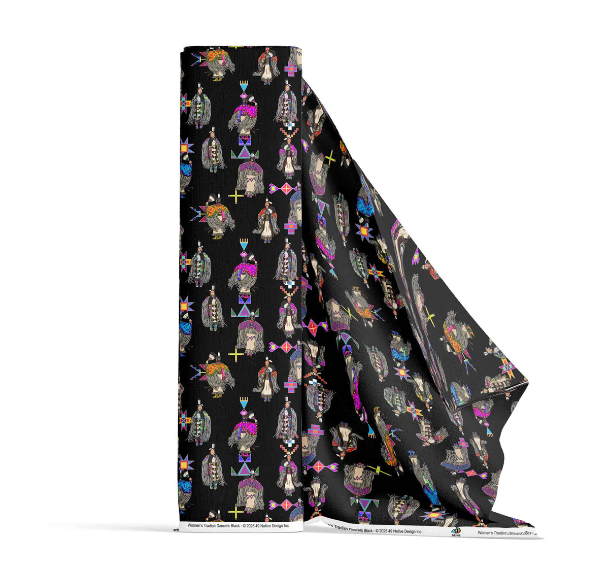 Women's Tradish Dancers Black Small Cotton Poplin