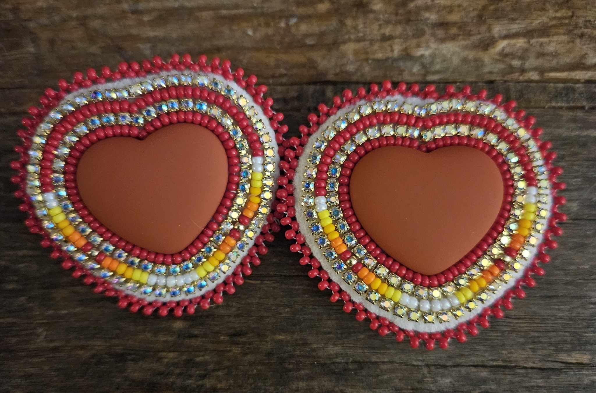 Meg Sheridan Red Heart Earrings