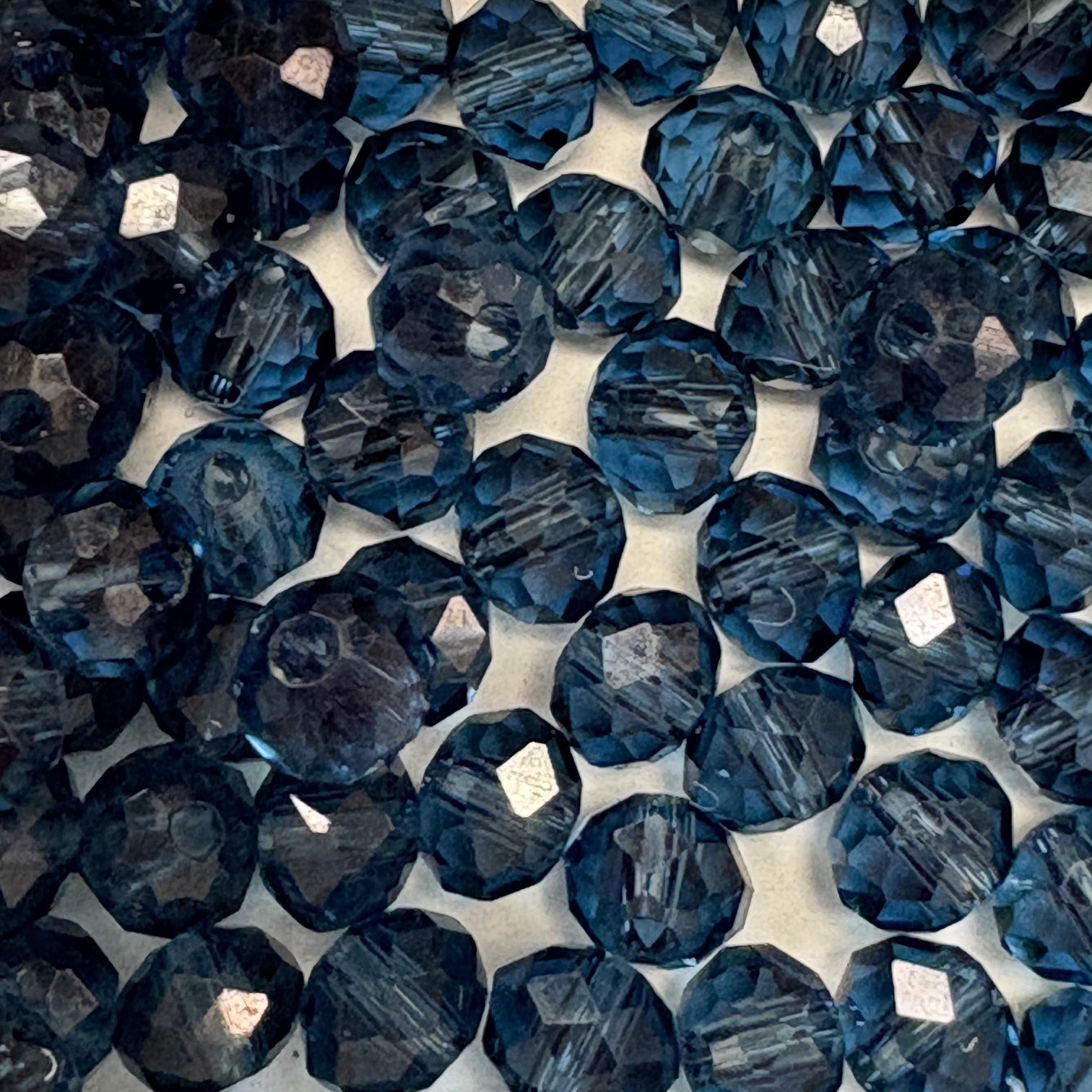 6mm Rondelle Glass Bead - Emerald