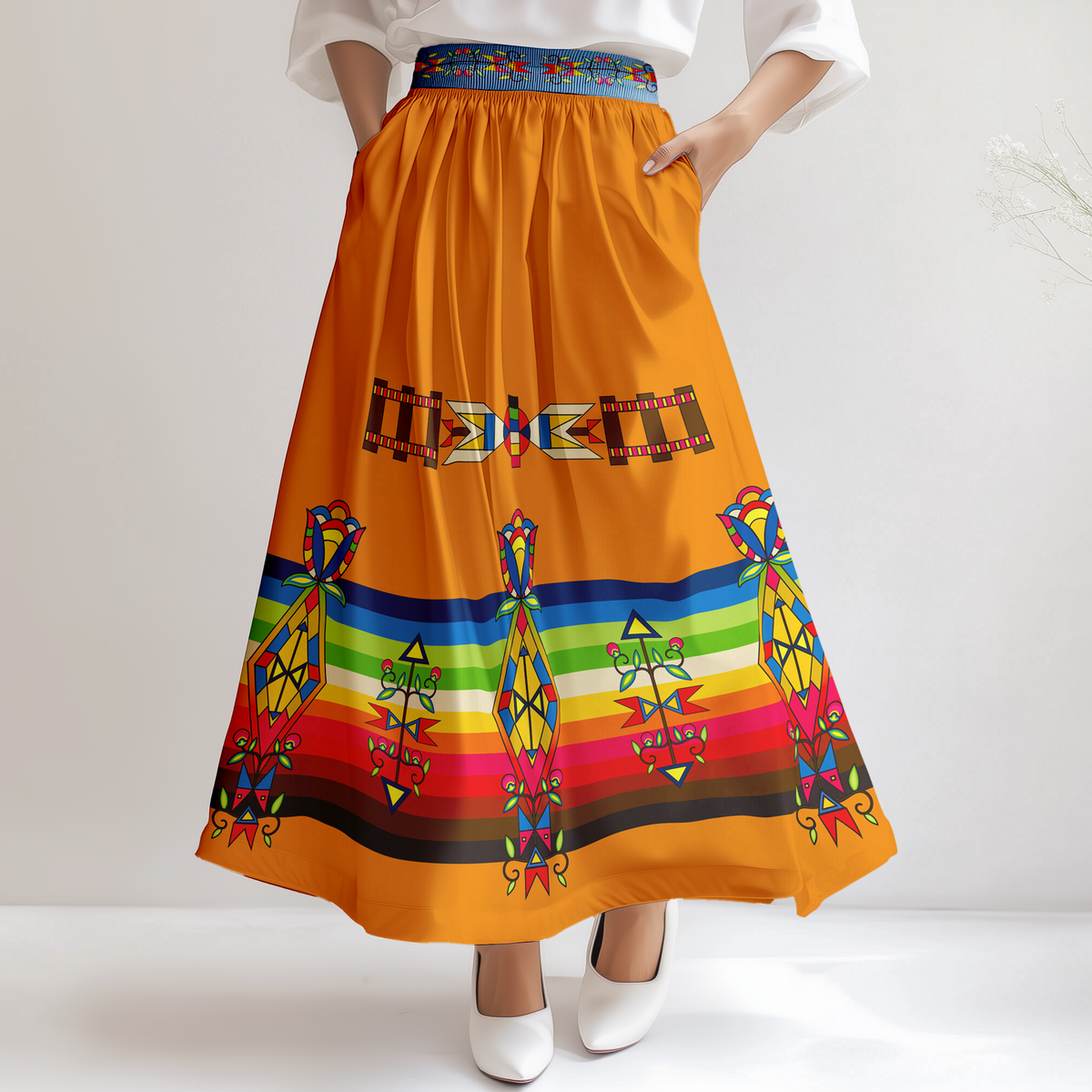 Spirit Journey Geometric Skirt