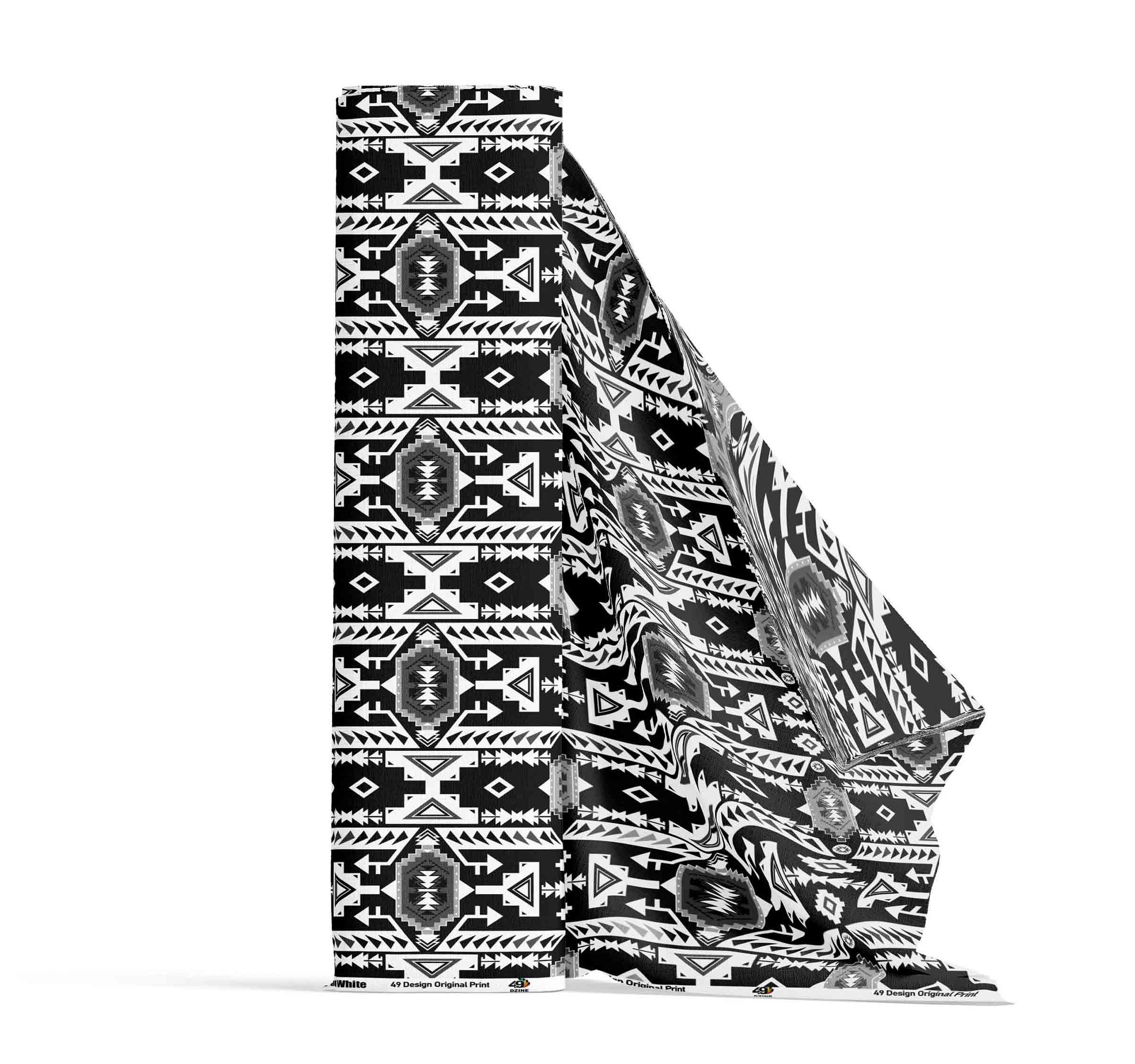 Chiefs Mountain Black and White Cotton Poplin