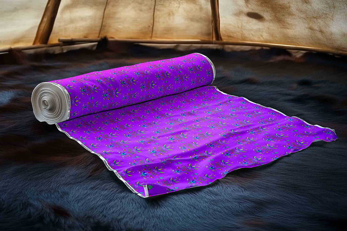 Dakota Damask Purple Cottom Poplin