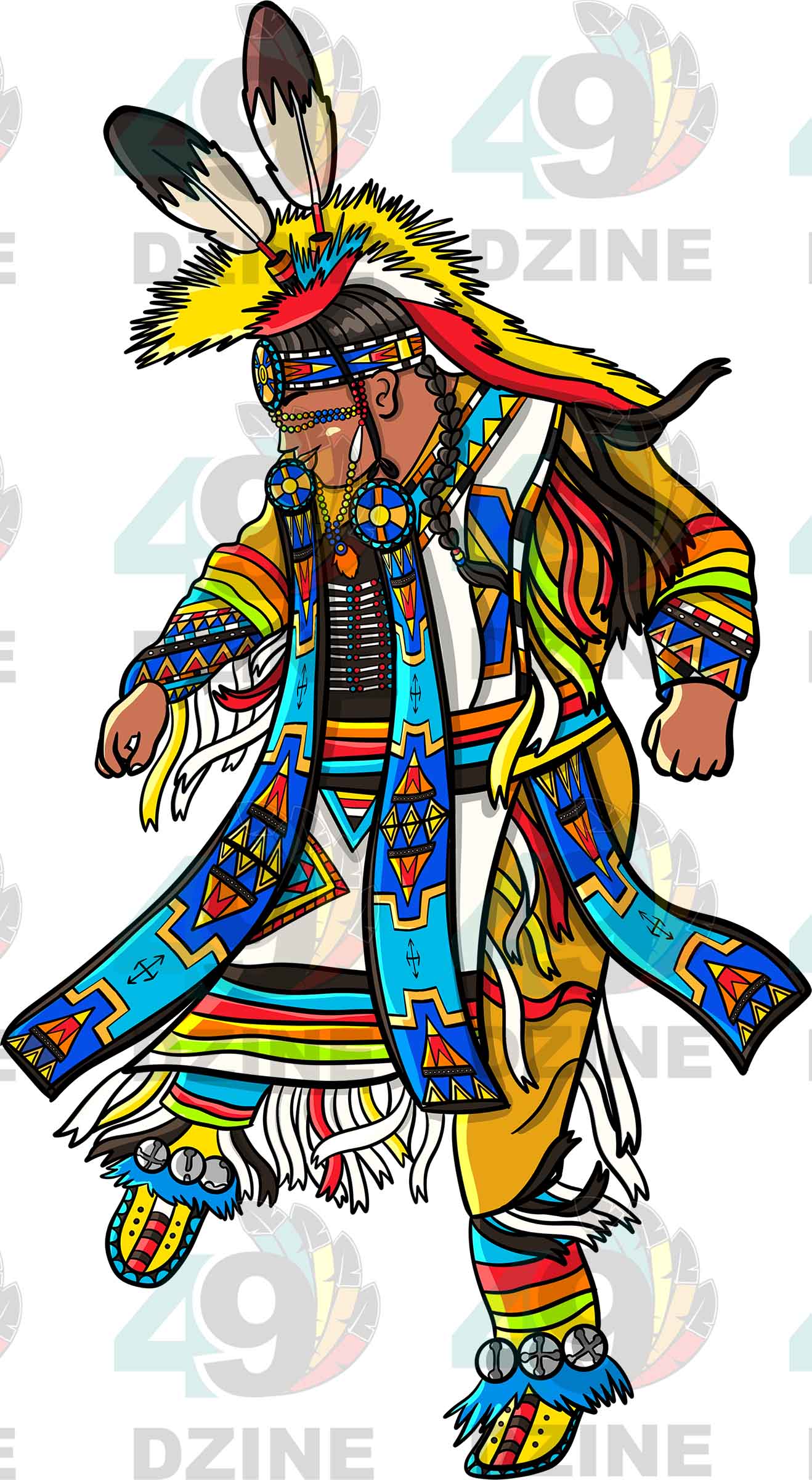 Grass Dancer Men 1 UV Sticker