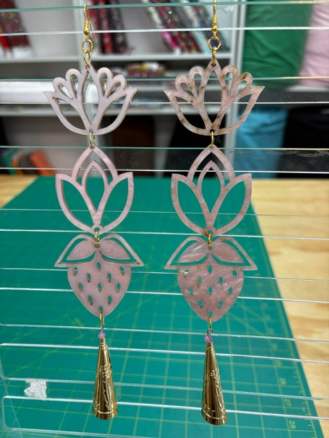 Handmade Long Acrylic Earrings
