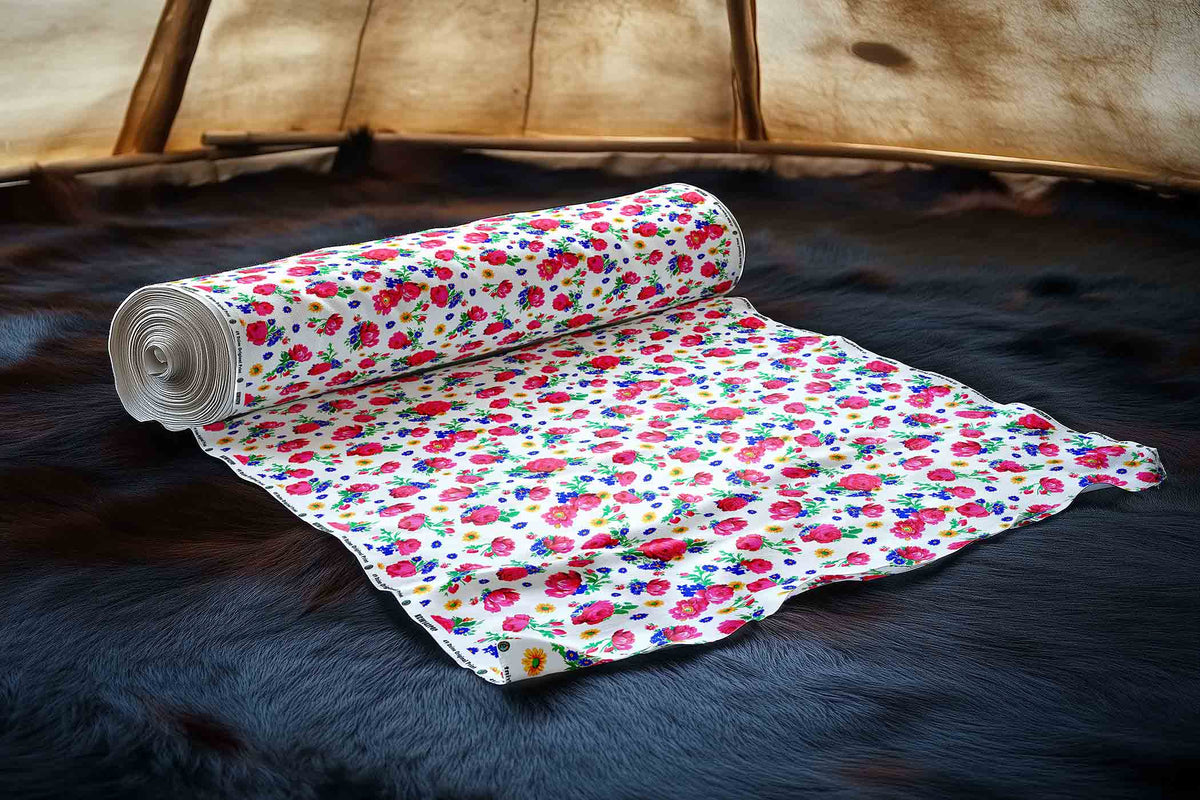 Kokum Ceremony White Cotton Poplin