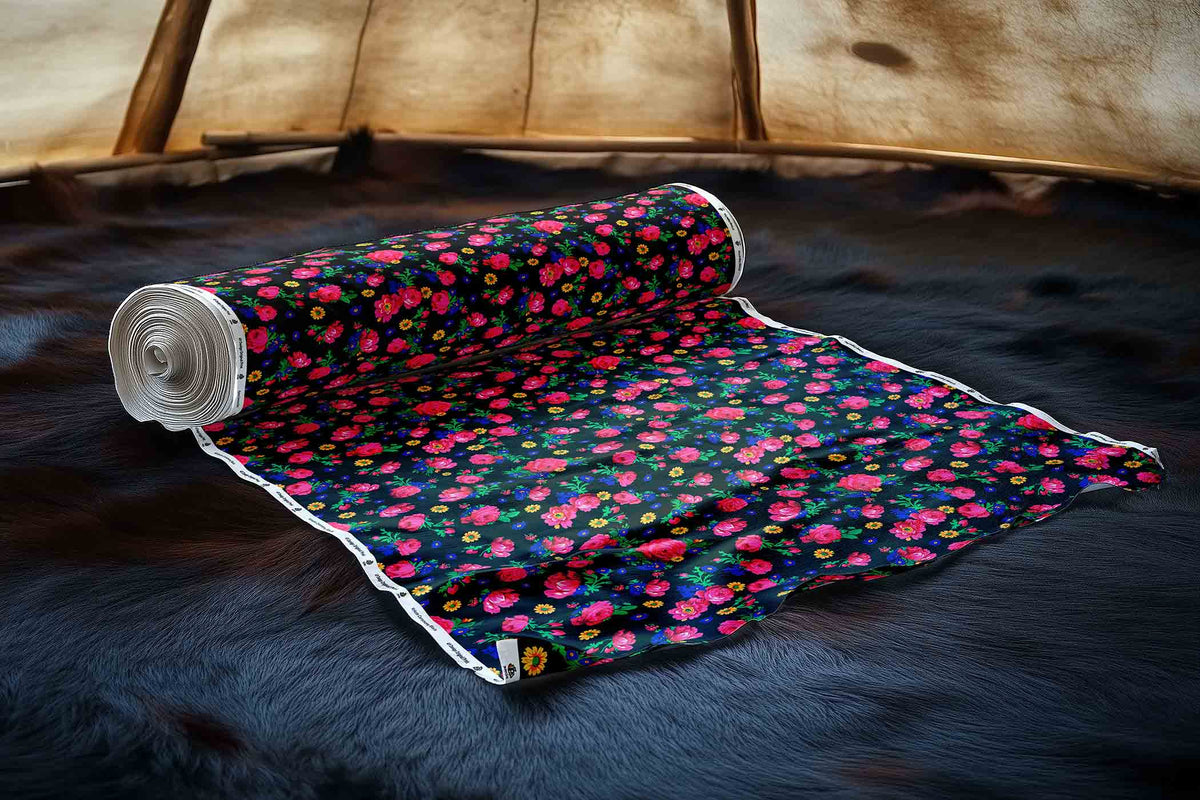Kokum Ceremony Black Cotton Poplin