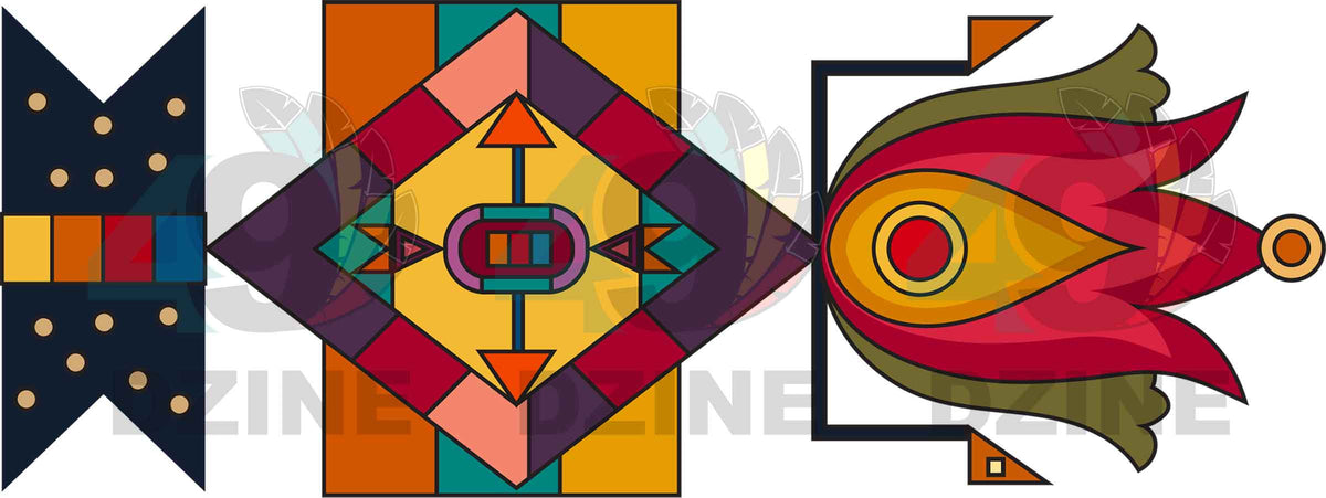 Flames of Heritage Geometric Element 3 Transfer (Various Sizes)