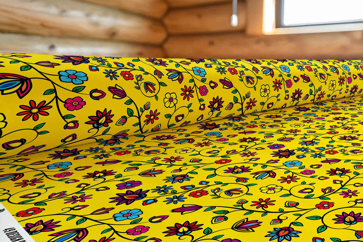 Nature's Nexus Yellow Cotton Poplin