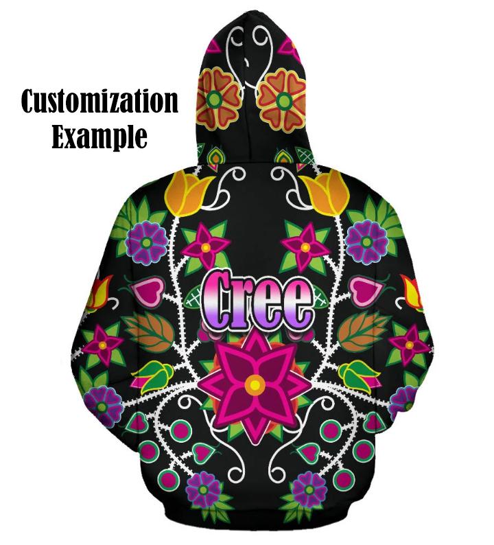 Sunset Berry Bloom Women's Sherpa Hoodie