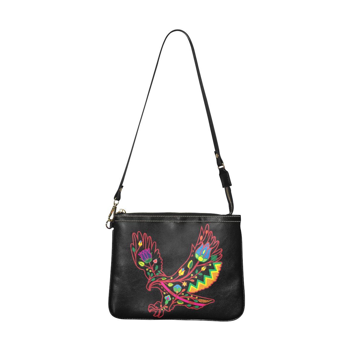 Floral Eagle Small Shoulder Bag (Model 1710) Small Shoulder Bag (1710) e-joyer