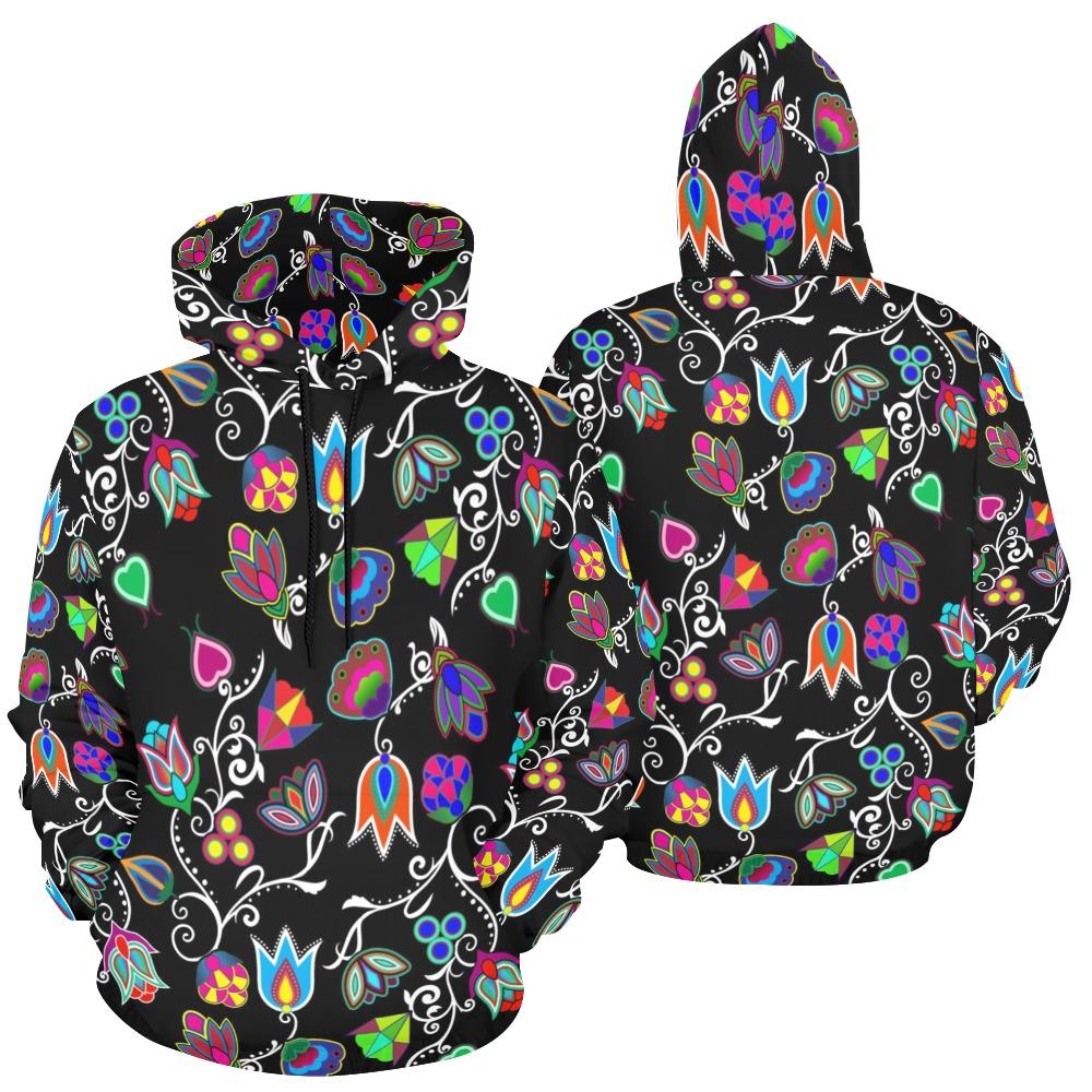 Indigenous Paisley Black All Over Print Hoodie for Men (USA Size) (Model H13) All Over Print Hoodie for Men (H13) e-joyer 